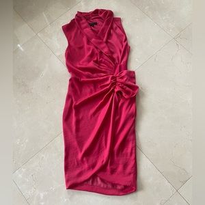 All Saints Cancity Ruched Wrap Evening Dress